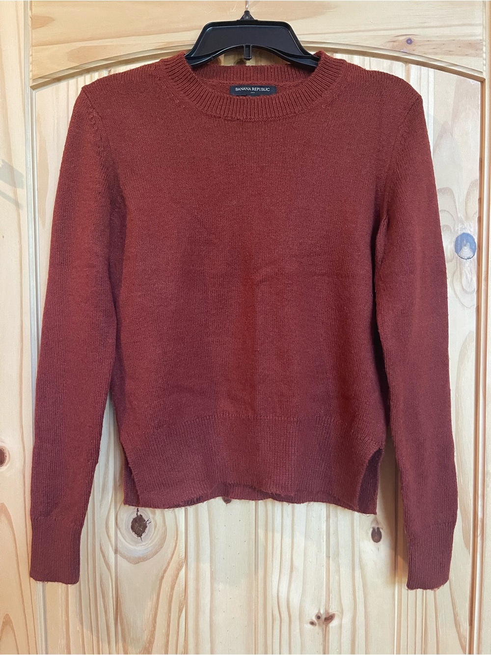 Banana Republic Scoopneck Sweater in Rust